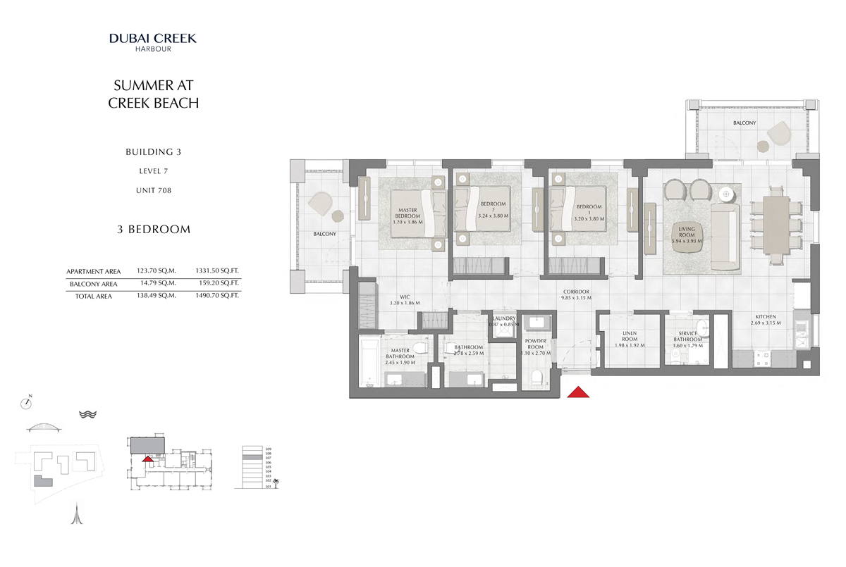 Summer Apartments by Emaar at Creek Beach - Floor Plan