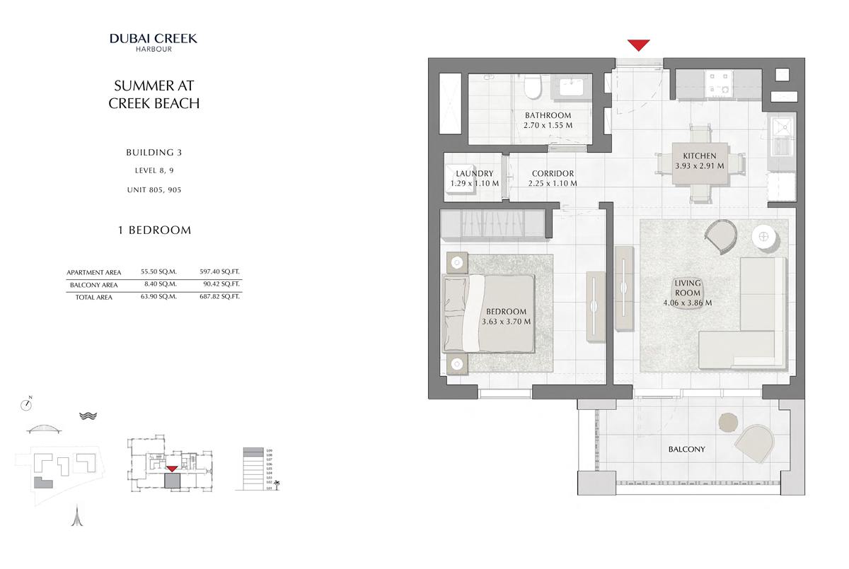 Summer Apartments by Emaar at Creek Beach - Floor Plan